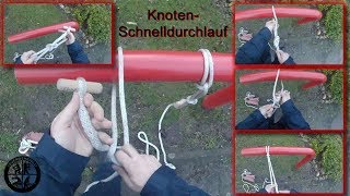 Knoten Schnelldurchlauf  Alle wichtigen Feuerwehrknoten für Dich  Für Fortgeschrittene [upl. by Khanna]