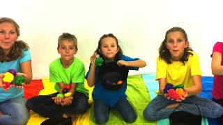 Learn English Words Pretend Play Vegetables and Fruits with Sign Post Kids [upl. by Nodnyl]