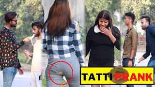 Tatti 💩 Prank On Strangers Gone Funny  Kabir K Prank [upl. by Yrelav]