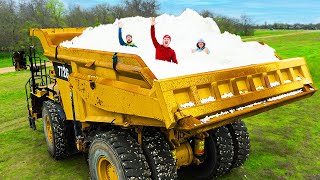 I Filled My Dump Truck With Packing Peanuts [upl. by Ydnak]