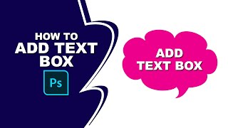 How to add text box in photoshop [upl. by Dnalyag]