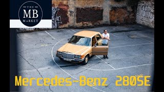 The MB Market  1977 Mercedes Benz 280SE quotColorado Beigequot Driving Video [upl. by Timofei]