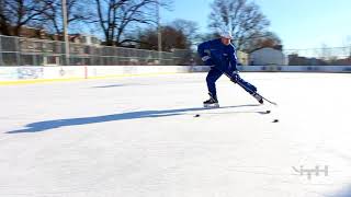 Using a TOE DRAG SHOT to shoot around a defender  iTrain Hockey [upl. by Kurzawa]