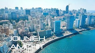 Jounieh Amchit Beach LebanonBy Drone [upl. by Trixy787]