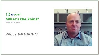 Whats the Point  Ep 5  What is SAP S4HANA [upl. by Cuhp813]