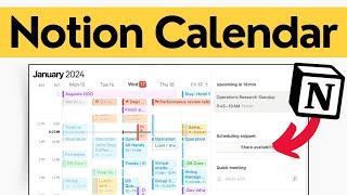 NEW Notion Feature Set Up Your Notion Calendar 📆 [upl. by Elsworth386]