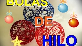 BOLAS DE HILO PARA DECORACION [upl. by Aineval]