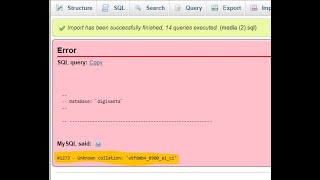 “1273 – Unknown collation ‘utf8mb40900aici” Error Easy FIX [upl. by Arch272]