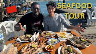 ULTIMATE SEAFOOD TOUR in ESSAOUIRA  Best Fish market in MOROCCO [upl. by Nicolle]