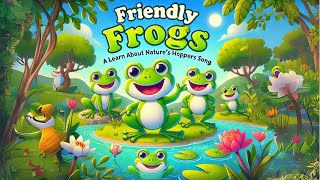 Friendly Frogs A Playful and Learn About Natures Hoppers song Cuteni Song For Kids  Animal all [upl. by Phina322]