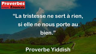 Proverbe Yiddish  La tristesse ne sert à rien si elle ne nous porte au bien [upl. by Eelra]