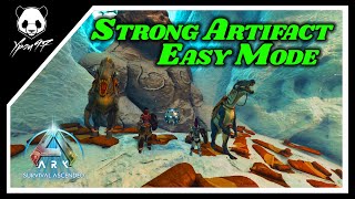 The EASY Way To RUN The Artifact Of The Strong Cave  Hard Ice Cave  ARK Survival Ascended [upl. by Niccolo]