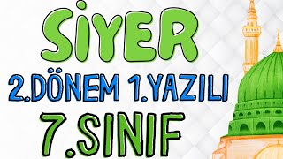 7 Sınıf Peygamberimizin Hayatı SİYER 2 Dönem 1 Yazılı Açık Uçlu [upl. by Airam]