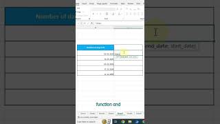 How to find difference between two dates in excel shorts [upl. by Utas]