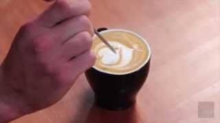 8 Latte art  etching [upl. by Salaidh]