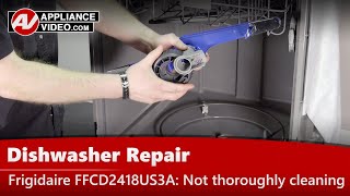 Frigidaire Dishwasher Repair  Not Thoroughly Cleaning Dishes  Lower Spray Arm [upl. by De148]