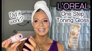 LOreal One Step Toning Gloss  Does it really work [upl. by Ahsian]