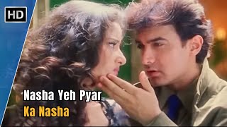 Nasha Yeh Pyar Ka Nasha Hai  Mann 1999  Aamir Khan  Manisha Koirala  Udit Narayan Hit Songs [upl. by Nellda835]