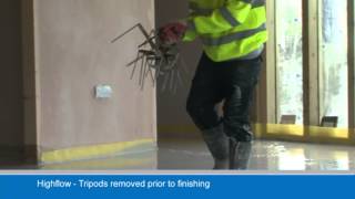 How to Screed using Highflow Concrete Mix [upl. by Ynehteb]