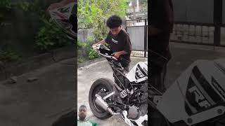 Bike lover 💕RC 390 servicing 🛠️ KTM RC 390 bs6 modify  shortsfeed ytshort [upl. by Brina]