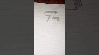 3D Z art ltterdrawing subscribe like [upl. by Amsden]