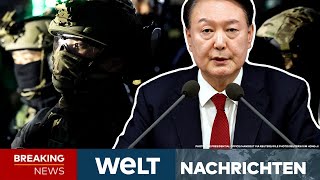 SÜDKOREA Kriegsrecht Paukenschlag Jetzt macht Präsident Yoon die Rolle rückwärts  WELT LIVE [upl. by Ilil]