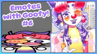 Goofy Ha0nk Livestream  Drawing Emotes 6 [upl. by Ateikan]