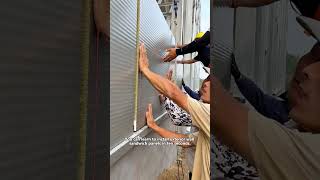 You can learn to install fireresistant exterior wall sandwich panels in ten seconds [upl. by Jazmin]