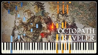 Octopath Traveler  Main Theme  Piano Synthesia [upl. by Pellet614]