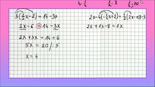 ROZWIĄZYWANIE RÓWNAŃ proste zadania 5 dla klasy siódmej [upl. by Clancy]