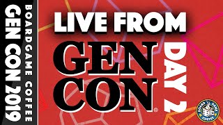 Board Game Coffee Live from GenCon 2019 [upl. by Gnilsia]