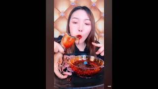 Octopus mukbang 🐙 Chinese mukbang asmr  seafood spicy octopus [upl. by Dario]