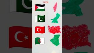 Palestine map free Palestine 🇵🇸  map of turkey Pakistan Algeria freepalestine pakistan turkey [upl. by Aniretake]