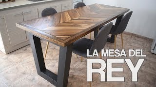 MESA ESTILO INDUSTRIAL By Easy  PROYECTO MUEBLE La Mesa del Rey [upl. by Asyral]