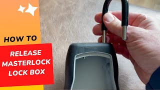 How to Release a Master Lock Lock Box [upl. by Yellas]