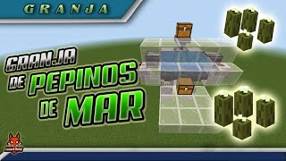 Granja de Pepinos de Mar  Minecraft Bedrock  116 – 120 [upl. by Jard]