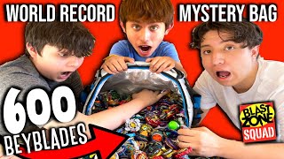 Beyblade WORLD RECORD MYSTERY BAG ENORMOUS Beyblade Burst Battle Episode [upl. by Lance817]