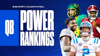 College Football QB Power Rankings Who grabs the No 1 spot [upl. by Ikeda]