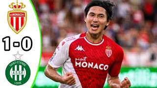 AS Monaco vs SaintEtienne 10 Resume  Ligue 1 Uber Eats 2024 eFootball Game Play [upl. by Erhart133]