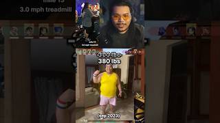 Gamer loses weight amp wins games valorant treadmill streamer gaming twitch fps weightloss [upl. by Evette]