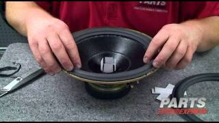 HOW TO DIY speaker refoam using a Parts Express repair kit [upl. by Felipe]