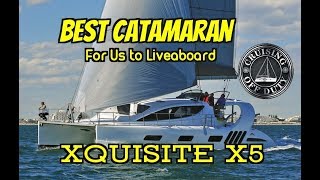 Xquisite X5 Best 50 Catamaran For Liveaboard Full Tour Annapolis Sailboat Show 2017 [upl. by Llerruj911]