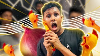 හම්මොහ් පස්ස  Screaming Chicken Challenge While Blindfolded [upl. by Dardani198]