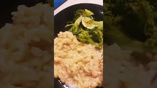 Risotto con verza e brodo di broccoli 🥦 pasta risotto buona appetito [upl. by Irmo]