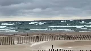 Ludington MichiganLake Michigan waves [upl. by Binky]