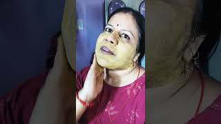 Face pack review 😍homemade🥰facepacktrendingyoutubeshortsviralvideoshortshomemadehomeremedies [upl. by Fisher]