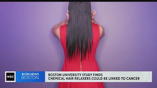 Boston University researchers say chemical hair relaxers linked to uterine cancer [upl. by Auqined]