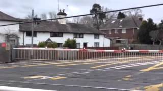 Brockenhurst Station Level Crossing Hamps Saturday 26032016 [upl. by Uoliram]