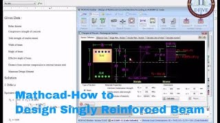 MathcadHow to Design Singly Reinforced Beam [upl. by Dene]