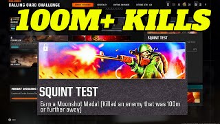 HOW TO GET EASY MOONSHOT KILLS IN BLACK OPS 6 SQUINT TEST CALLING CARD CHALLENGE [upl. by Adaner]